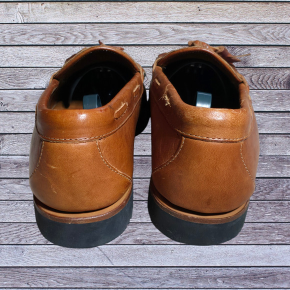 Allen Edmonds Nashua Brown Leather Tassel Kiltie Men’s Loafers, Size 11D - Picture 4 of 6